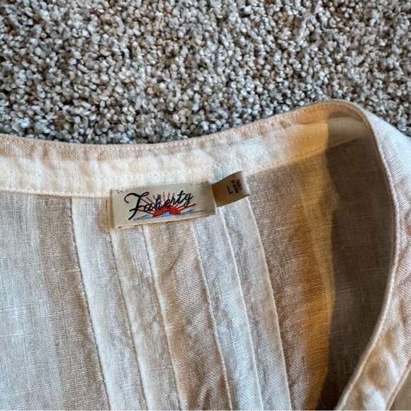 FAHERTY Gemini Linen Dress size L - Picture 3 of 4